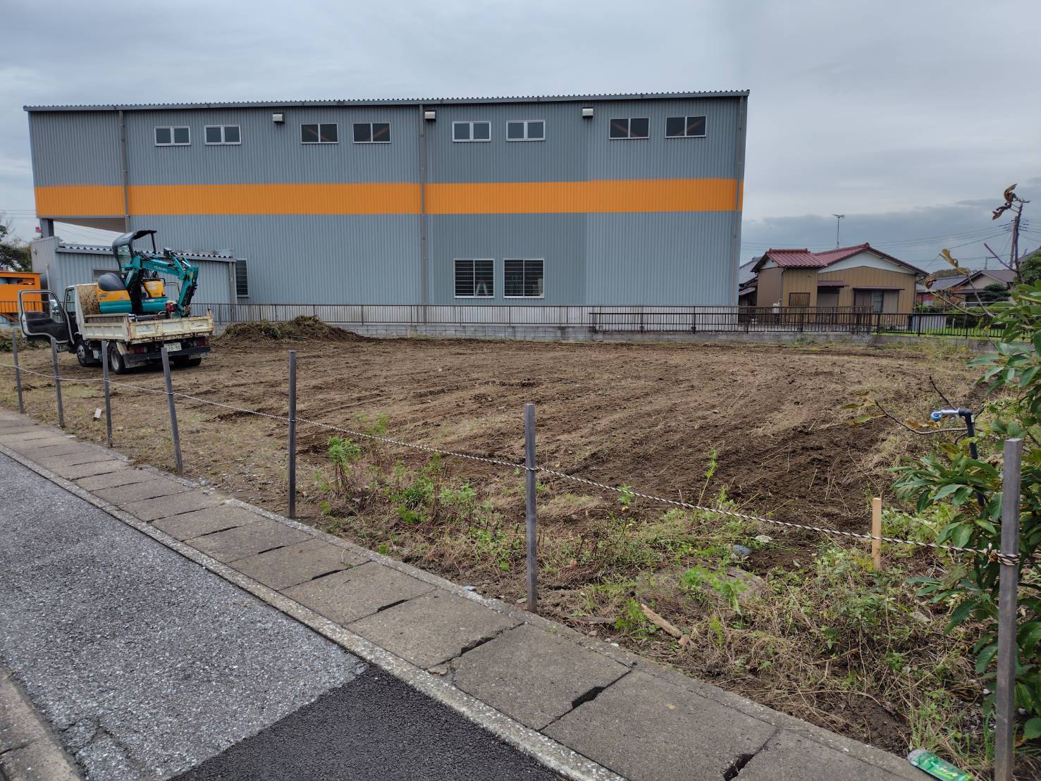 千葉県市原市 倉庫新築工事 施工前